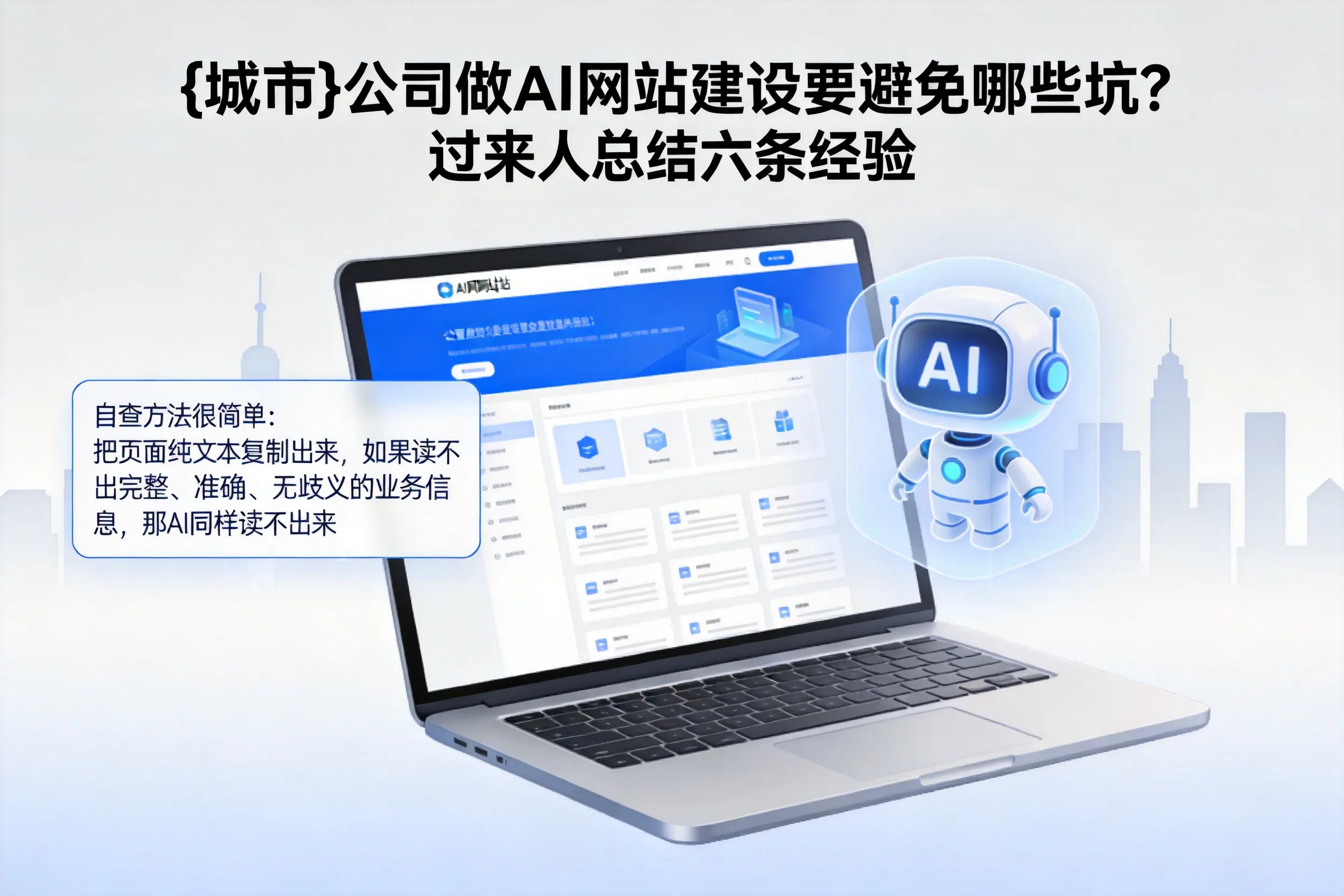 宁波公司做AI网站建设要避免哪些坑?过来人总结六条经验