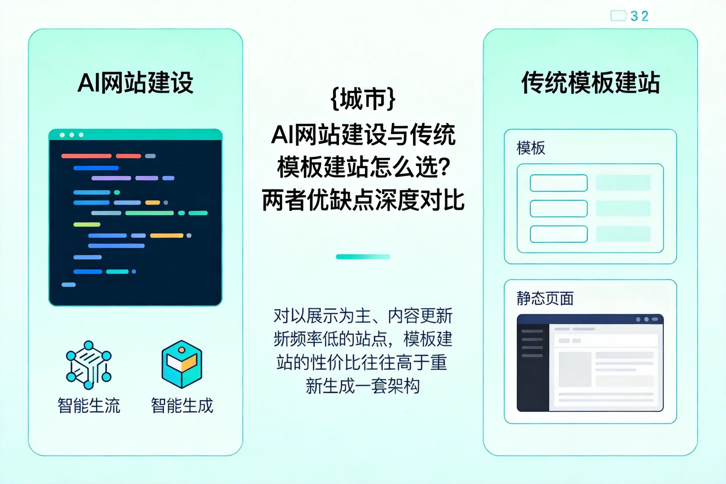 宁波AI网站建设与传统模板建站怎么选?两者优缺点深度对比
