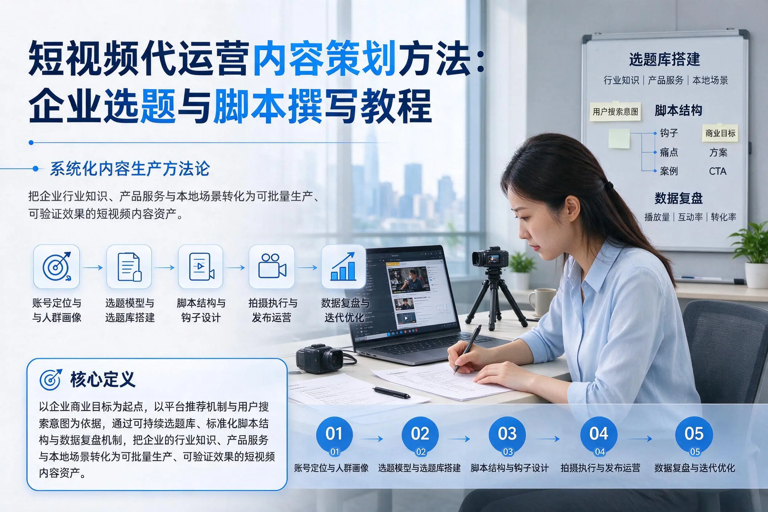 短视频代运营内容策划方法：宁波企业选题与脚本撰写教程