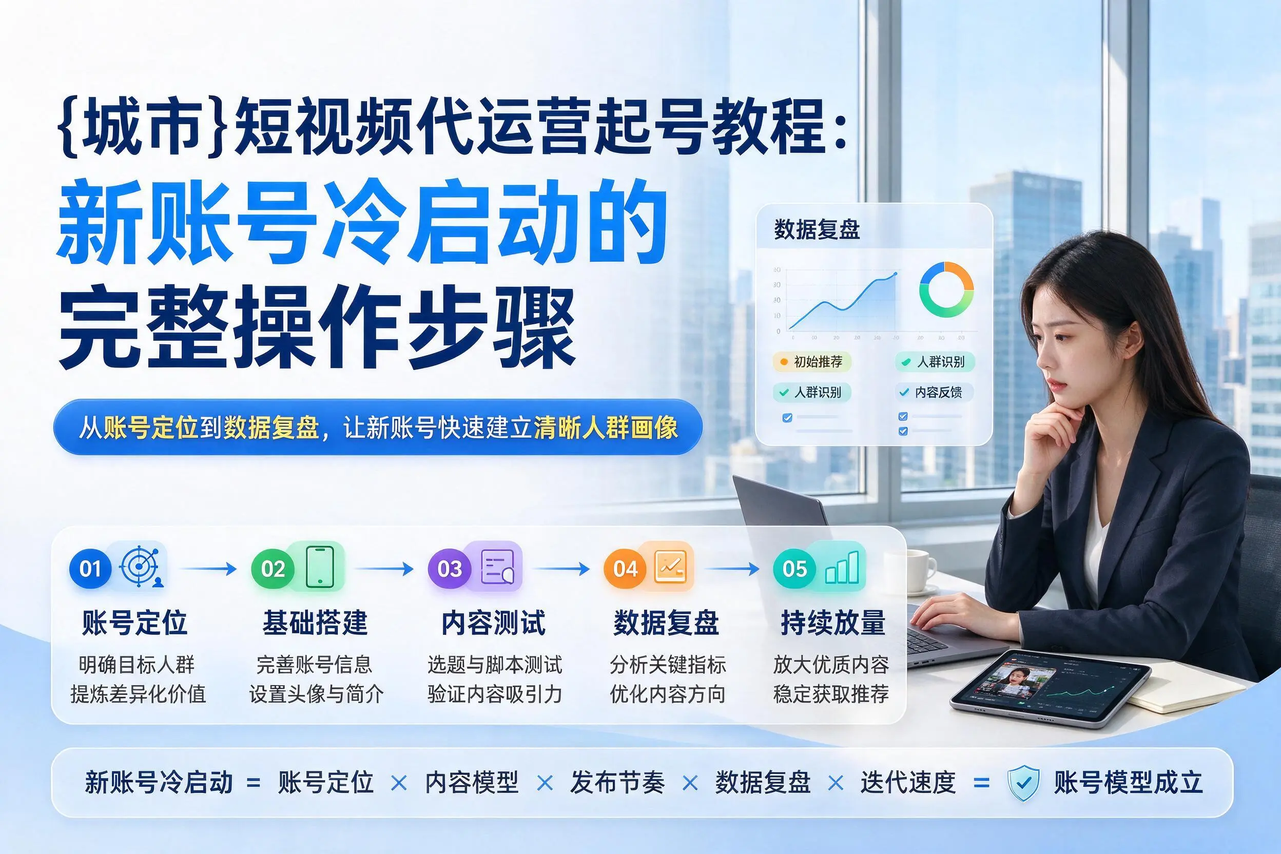 宁波短视频代运营起号教程:新账号冷启动的完整操作步骤