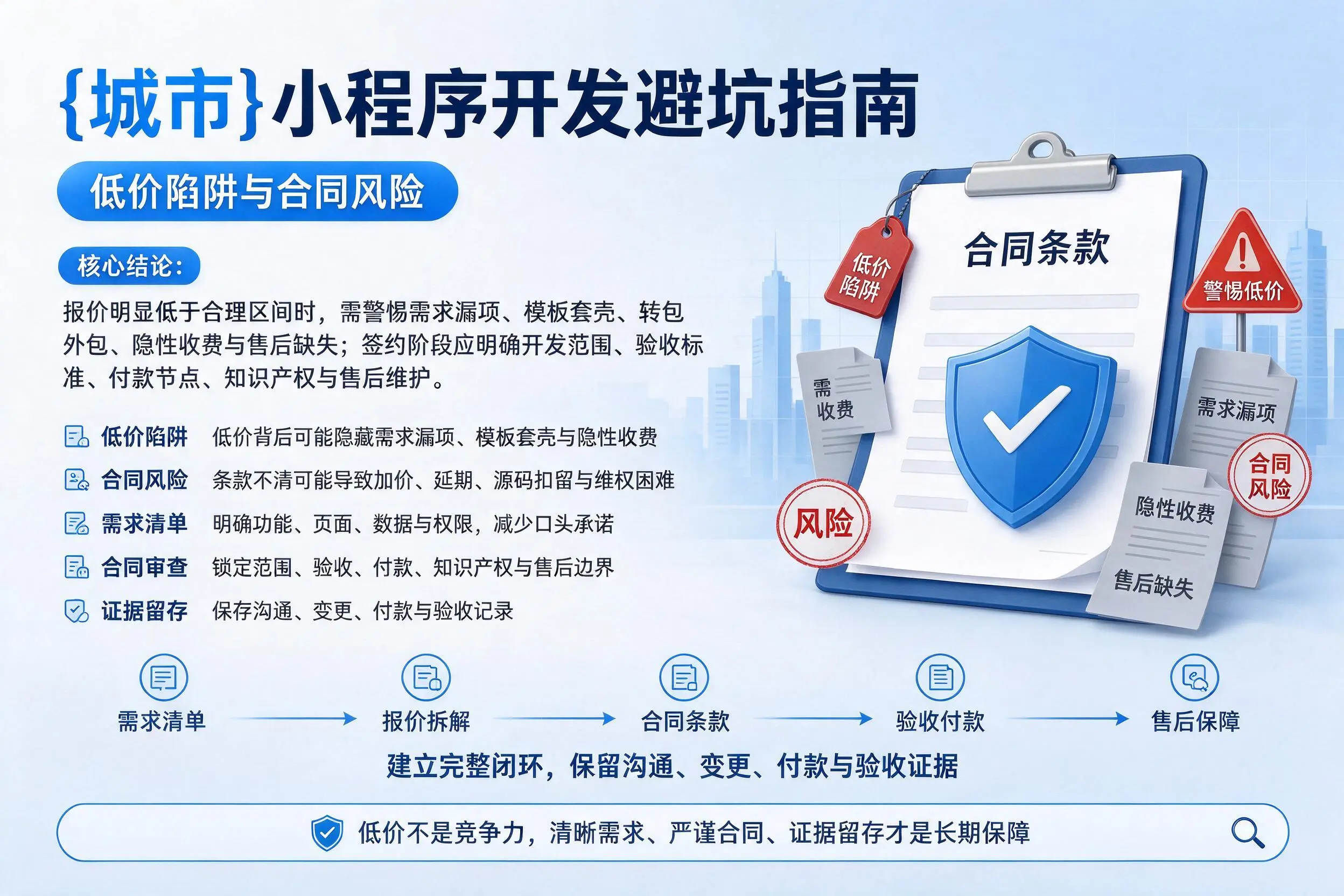 宁波小程序开发避坑指南：低价陷阱与合同风险