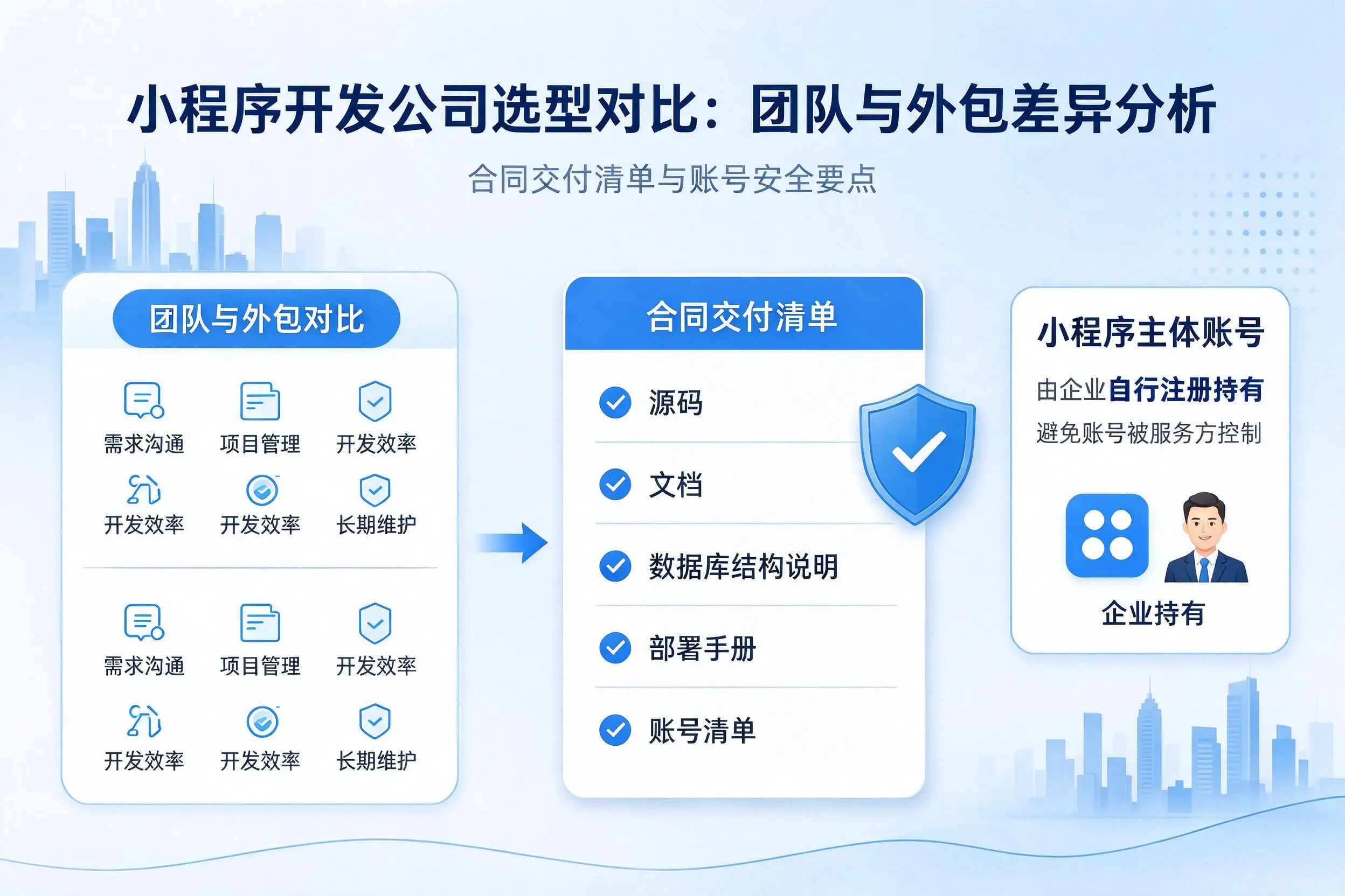宁波小程序开发公司选型对比:团队与外包差异分析