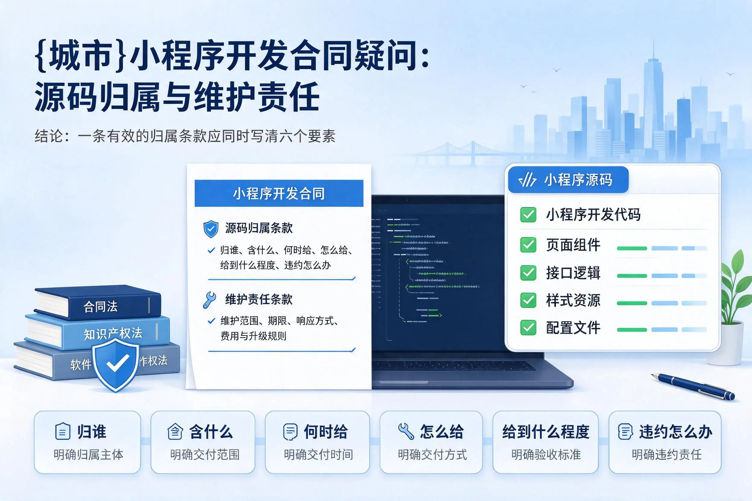 宁波小程序开发合同疑问:源码归属与维护责任