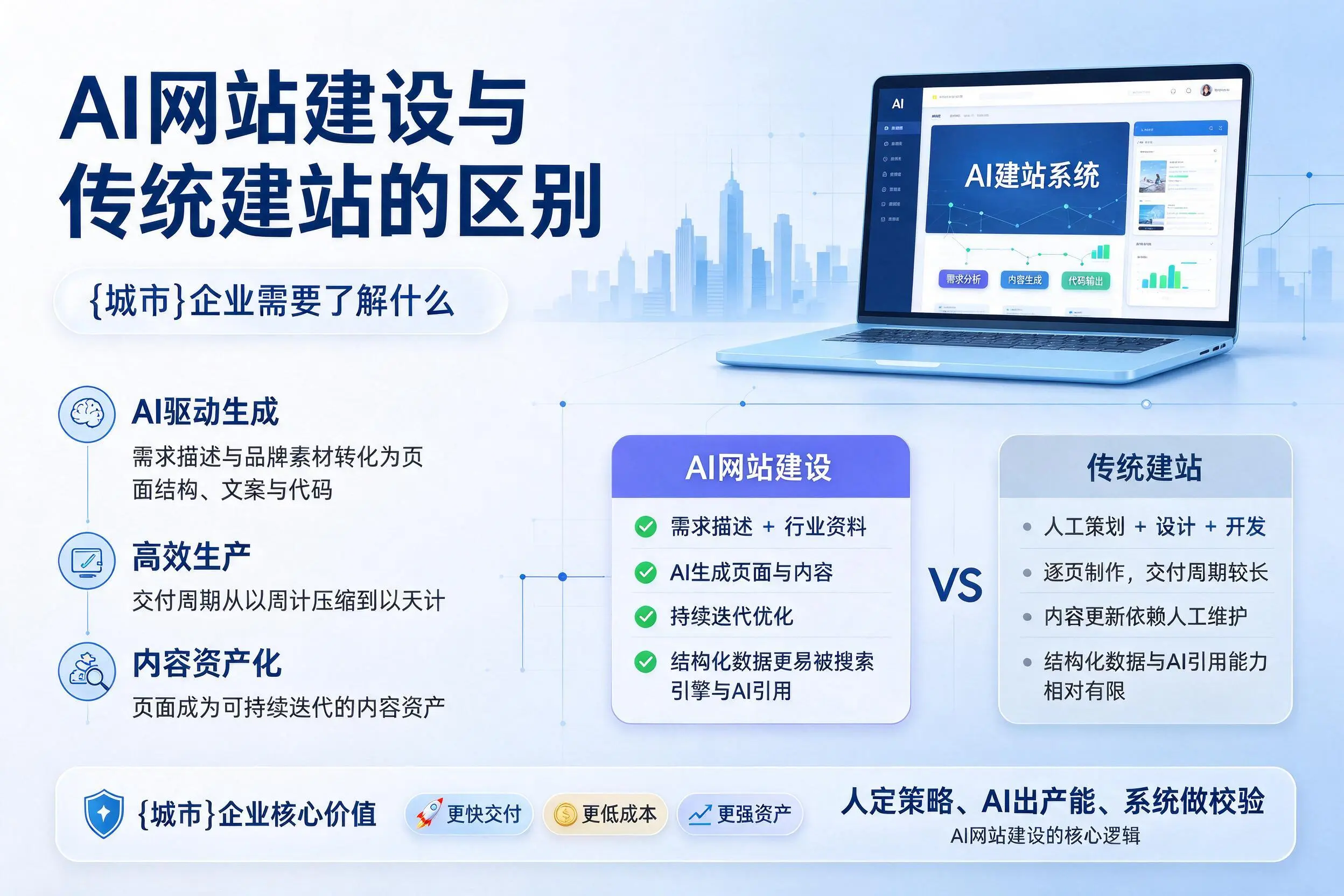 AI网站建设与传统建站的区别，宁波企业需要了解什么
