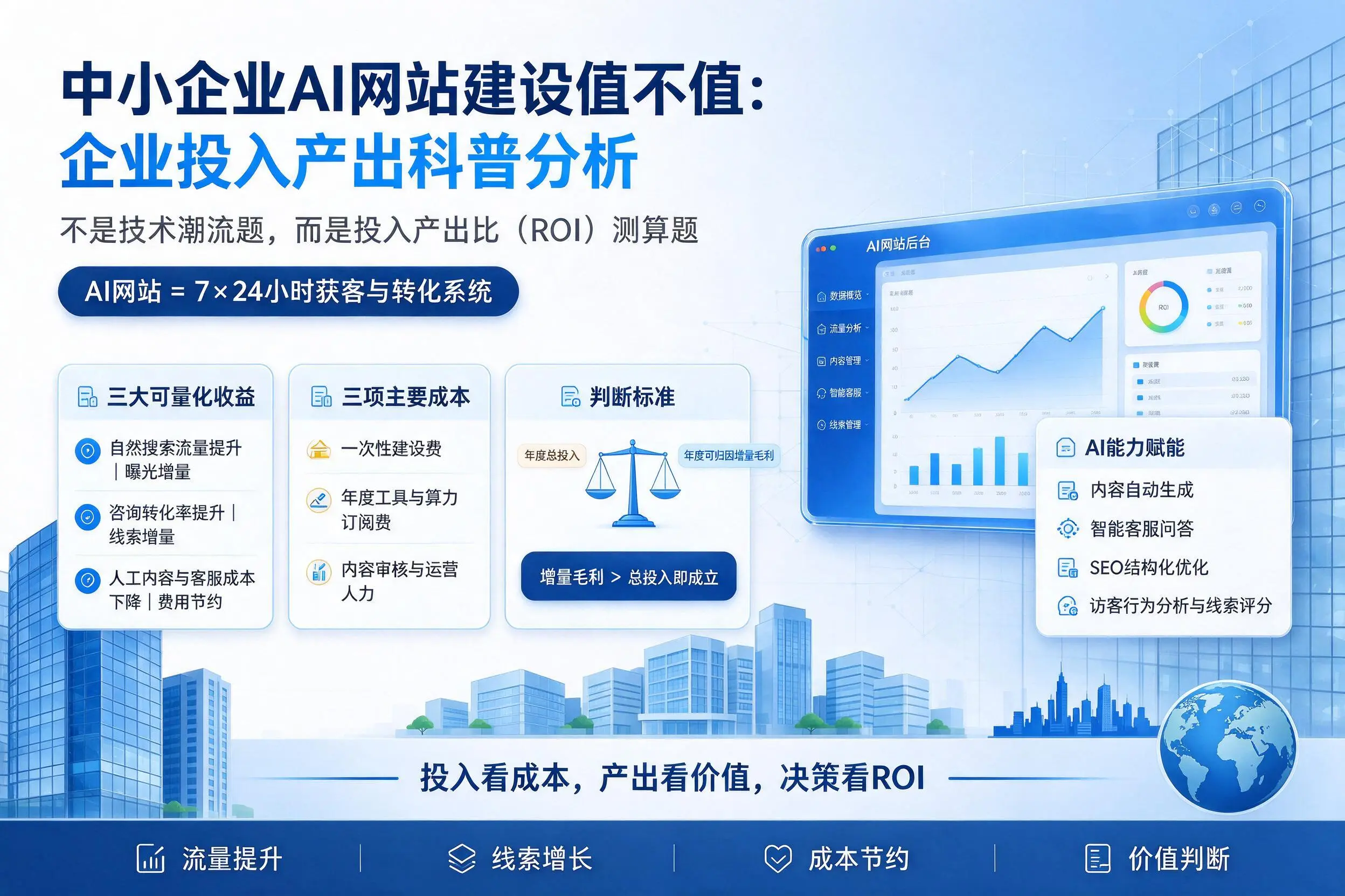 中小企业AI网站建设值不值：宁波企业投入产出科普分析