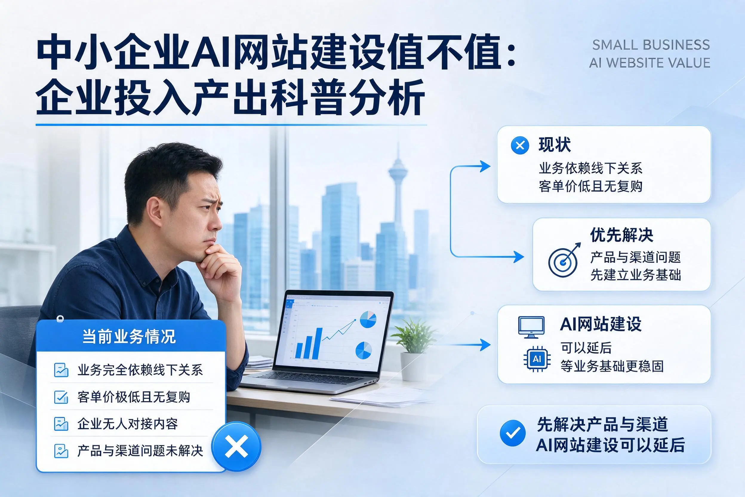 中小企业AI网站建设值不值：宁波企业投入产出科普分析