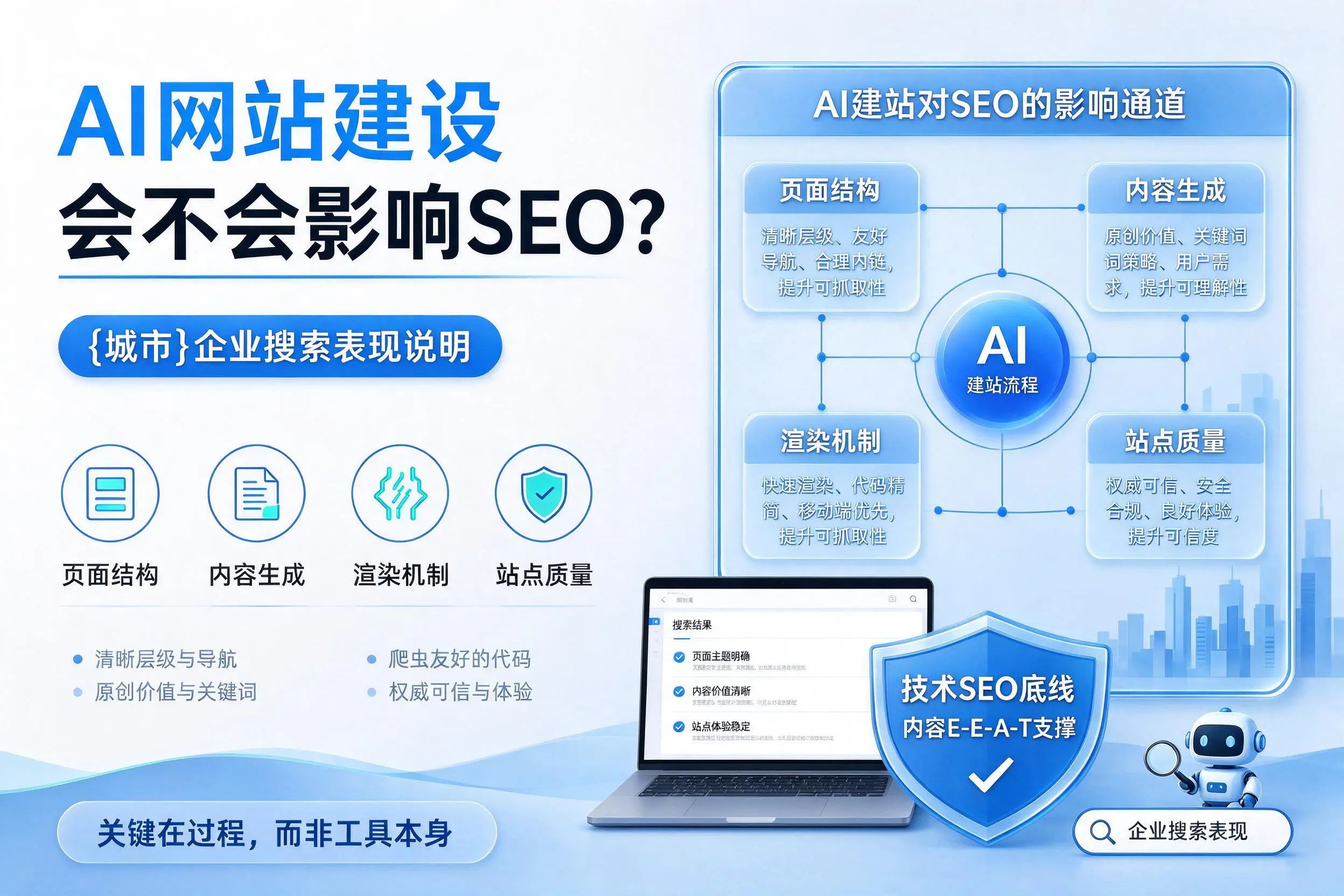 AI网站建设会不会影响SEO？宁波企业搜索表现说明