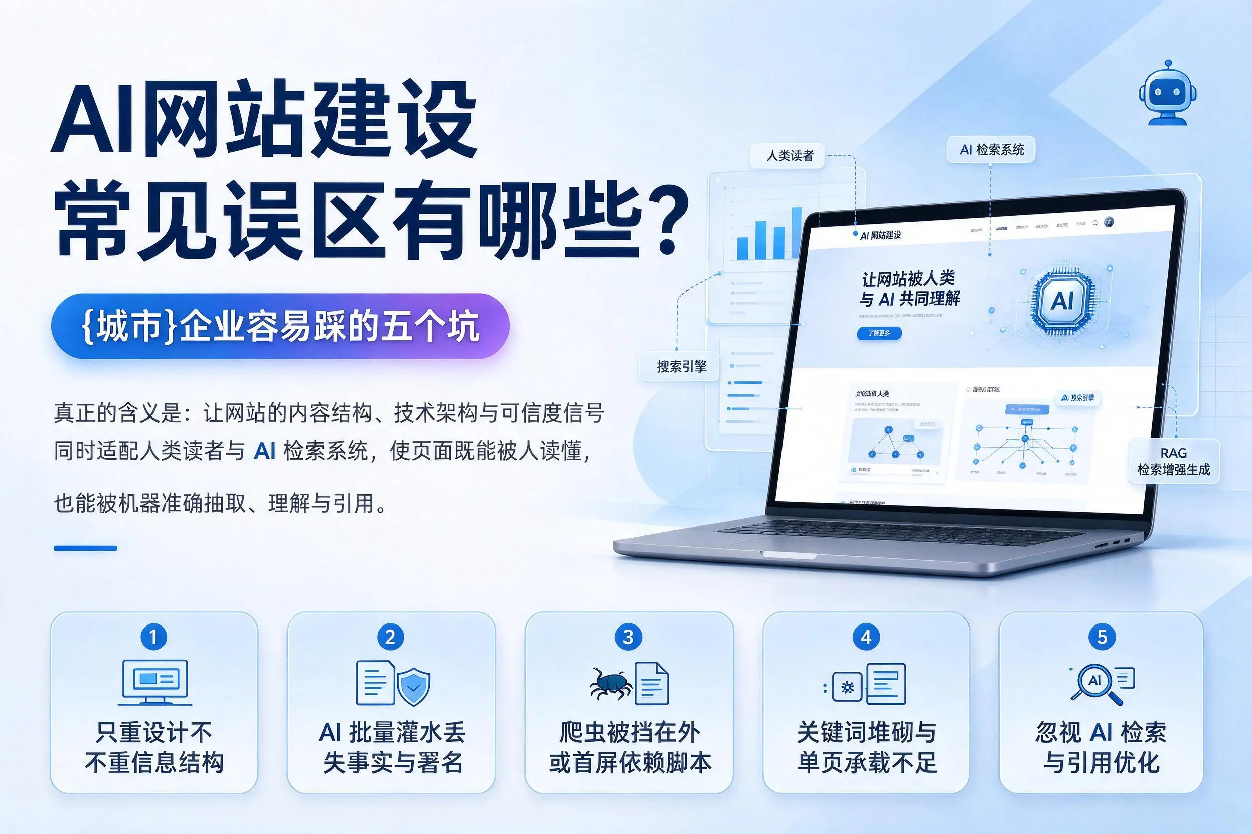 AI网站建设常见误区有哪些?宁波企业容易踩的五个坑