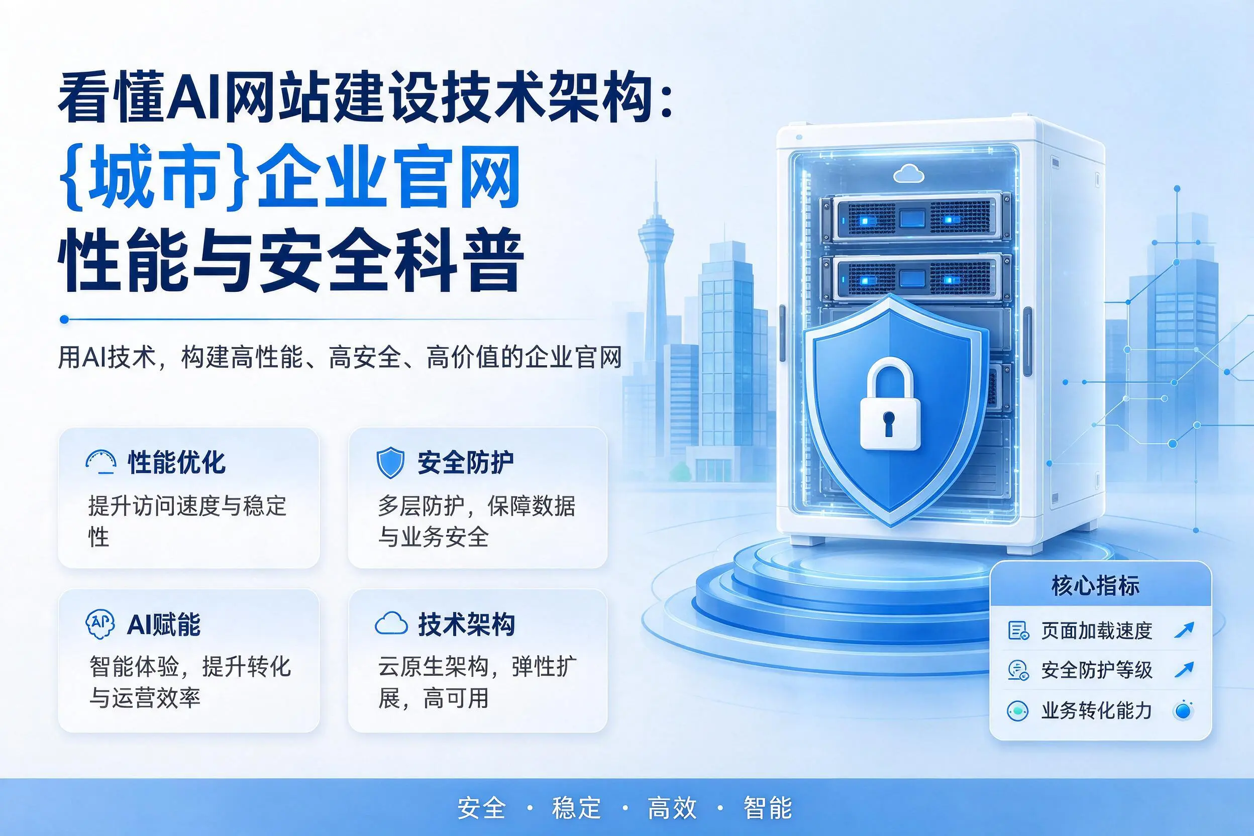 看懂AI网站建设技术架构：宁波企业官网性能与安全科普
