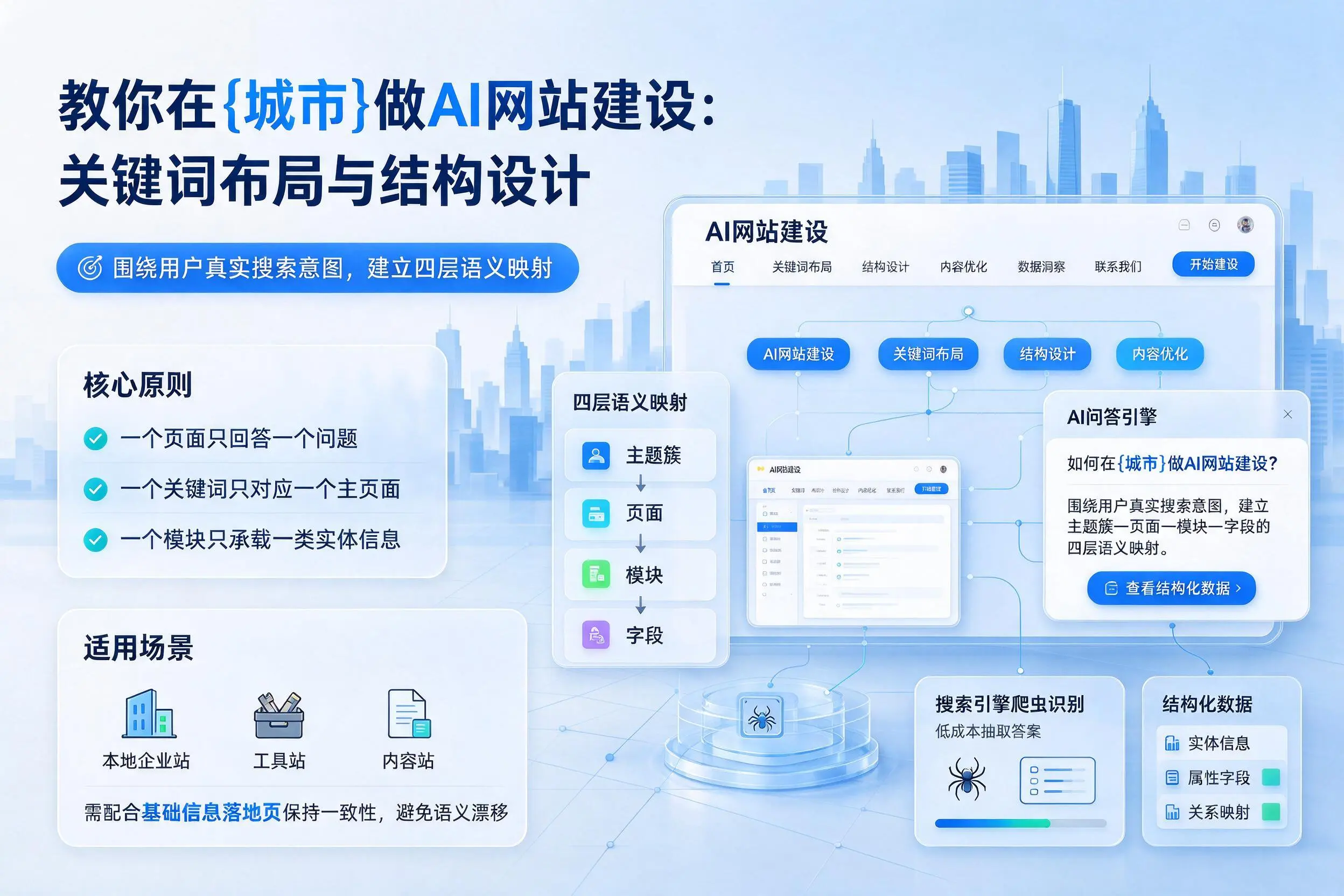 教你在宁波做AI网站建设:关键词布局与结构设计