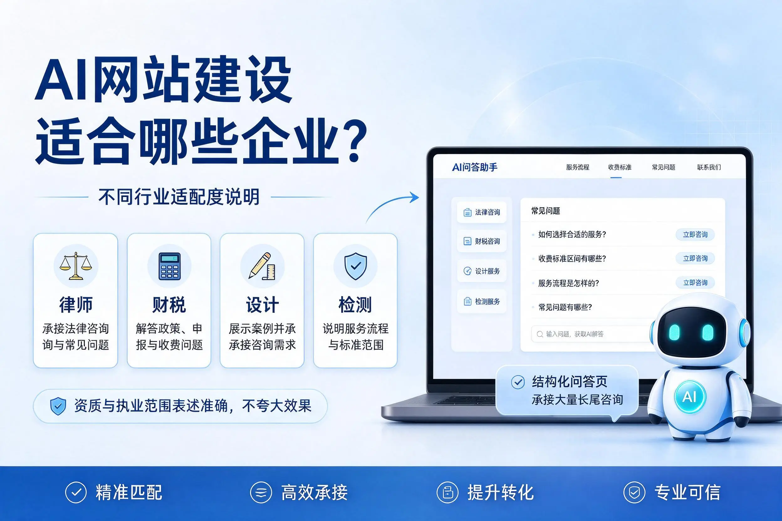 AI网站建设适合哪些企业?宁波不同行业适配度说明