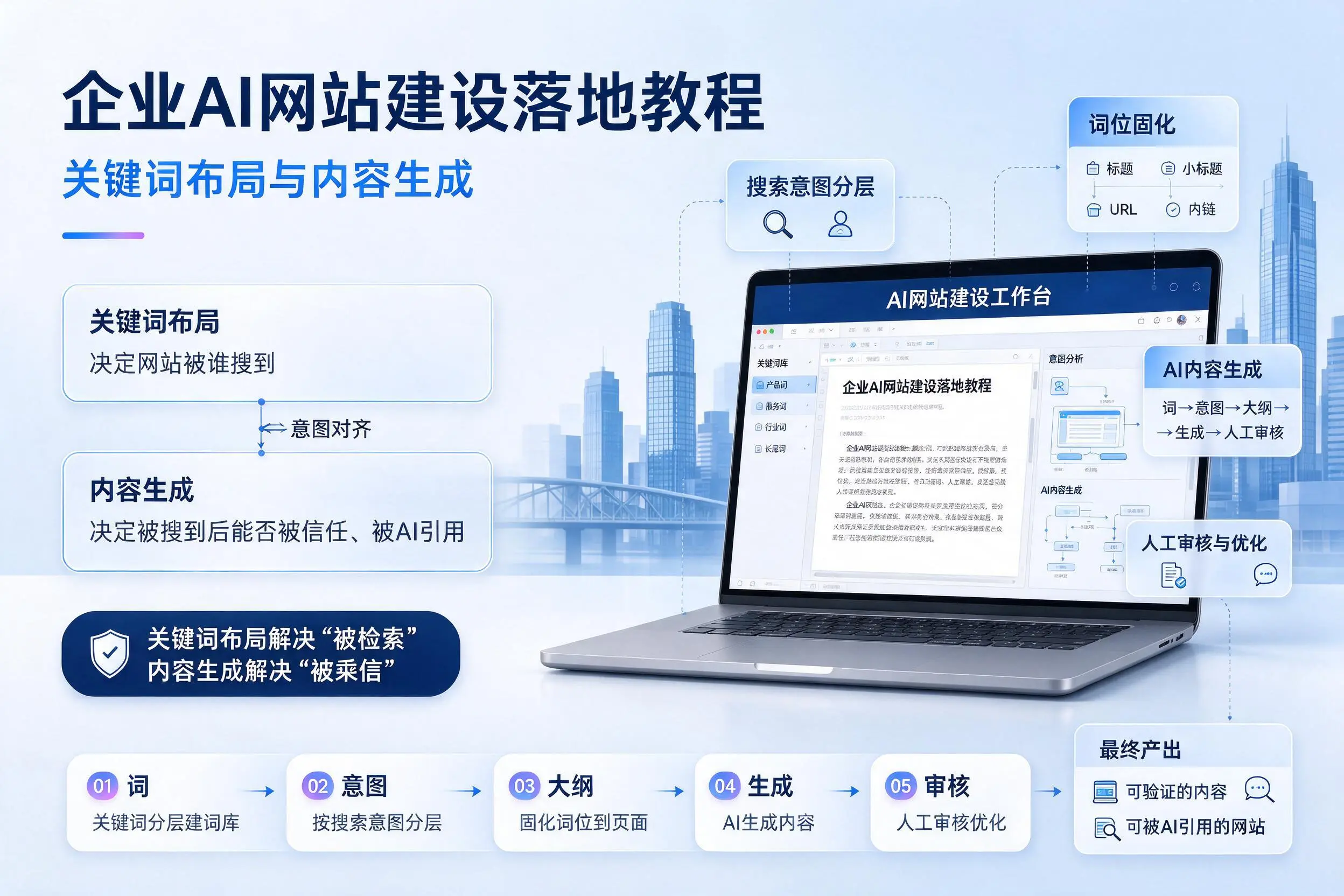 宁波企业AI网站建设落地教程:关键词布局与内容生成