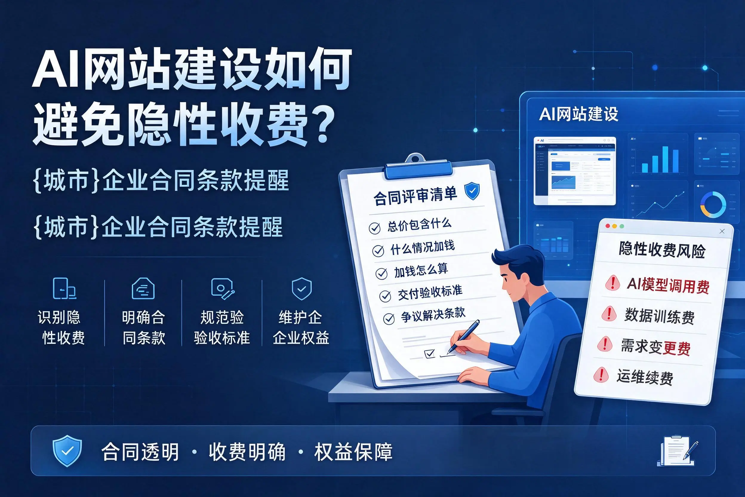 AI网站建设如何避免隐性收费?宁波企业合同条款提醒