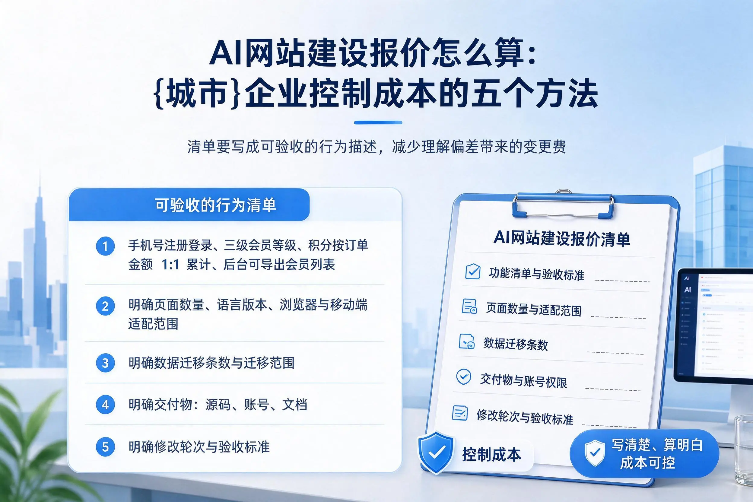 AI网站建设报价怎么算：宁波企业控制成本的五个方法